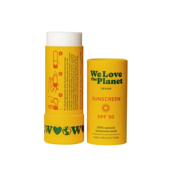 We Love the Planet Sunscreen stick 40 g - SPF 50 (Vegan)